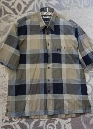 Сорочка, рубашка з коротким рукавом, навипуск. topman. розмір 52