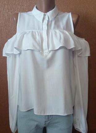 Блузка с открытыми плечами clochouse размер 8/xs/s