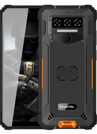 Захищений смартфон oukitel wp23 4/64gb orange сенсорний телефон з великою батареєю й екраном