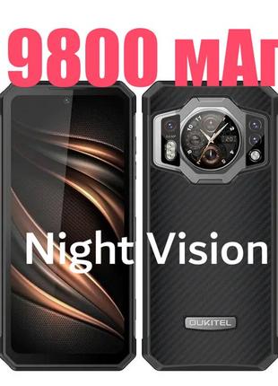 Защищенный смартфон oukitel wp21 black night vision 12/256 гб сенсорный телефон с хорошей батареей