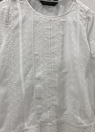 Zara блузка с вышивкой