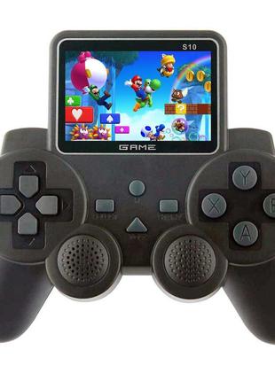 Детский игровой геймпад s10 с 2,4" lcd экраном. портативная консоль джойстик с 520 играми и батареей