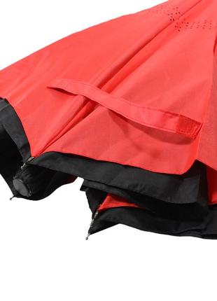 Зонт наоборот up-brella красный. механический складной зонтик наоборот устойчивый к ветру6 фото