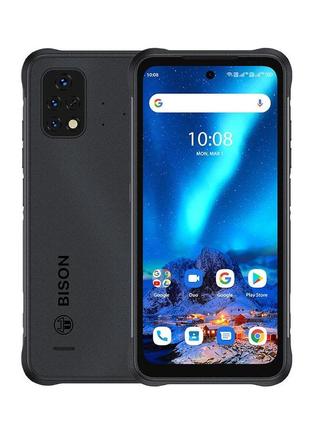 Захищений смартфон umidigi bison 2 6/128gb black потужний броньований телефон з великим екраном