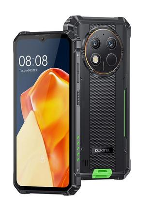 Захищений смартфон oukitel wp28 8/256gb green ip69k тактичний телефон з батареєю 10600 ма·год nfc