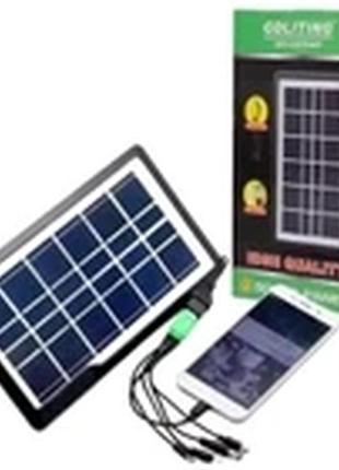 Солнечная, портативная, панель для зарядки различных гаджетов solar panel gdlite gd-035wp 7v - 3,5w