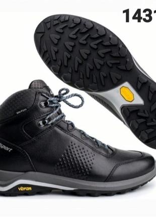 Ботинки мужские гриспорт (grisport) модель 14311а35 чёрный кожа