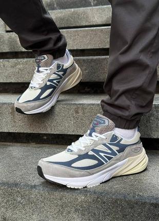 Кроссовки new balance 990v6 grey day grey navy