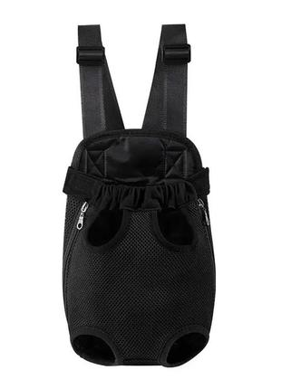 Рюкзак-кенгуру для тварин dt854 black m. сумка перенесення для собак та котів