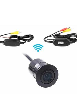 Автомобільна бездротова камера nc-1830 універсальна врізна камера з передачею радіосигналу