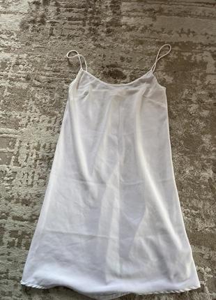 Белая ночная рубашка zara женская пижама туника белая пижама s