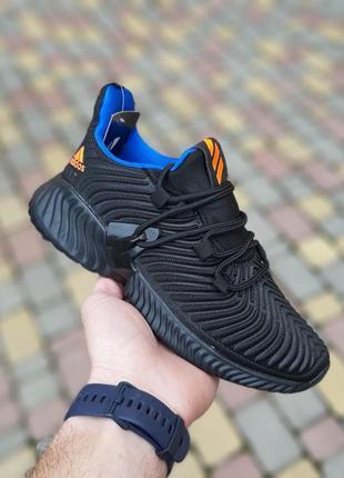 Adidas alphabounce instinct черные с синим