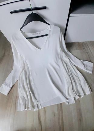 Блуза белая женская zara