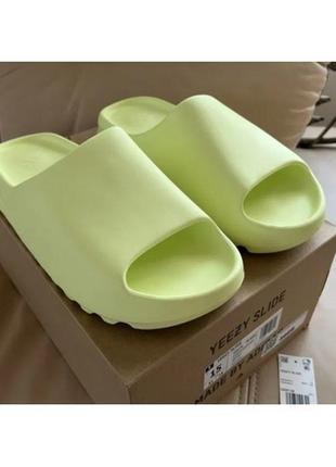 Шльопанці adidas yeezy slide glow green hq6447