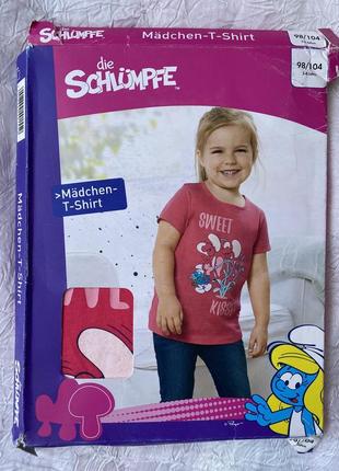 Футболка smurfs, р.98-104 (2-4y)