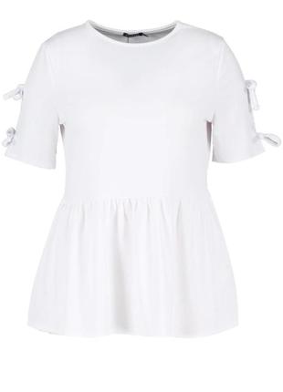 Белая блузка/ новая блузка/ белья блузка/ блузка boohoo2 фото
