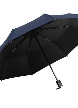 Мини-зонт uv navy blue компактный механический. удобный зонт для каждого
