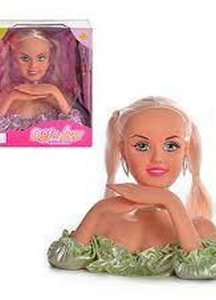 Лялька для дівчинки манекен голова для зачісок defa 20957