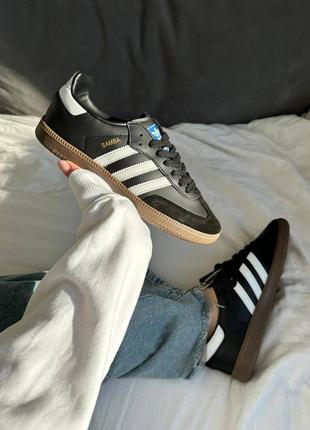 Женские кроссовки adidas samba black