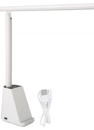 Настільна лампа tb-72s 3 рівня колірної температури колір білий usb-живлення