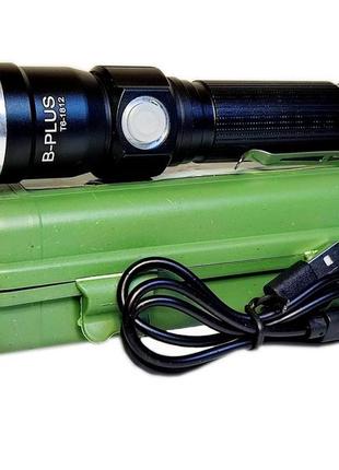 1812-t6 ліхтарик тактичний світлодіодний акумулятроний з червоним світлом