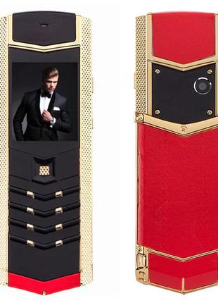 Мобильный телефон h-mobile v1 (hope v1) red-gold. vertu design кнопочный дизайнерский телефон верту