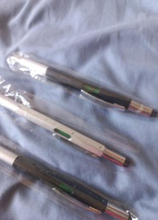 Многофункциональная ручка-стилус 7 в 1 с линейкой, уровнем, и двумя отвертками5 фото
