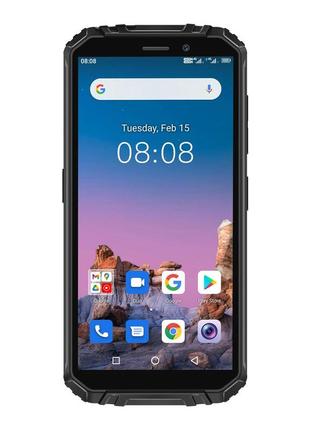 Защищенный смартфон oukitel wp18 black 4/32 гб сенсорный мобильный телефон с большой батареей