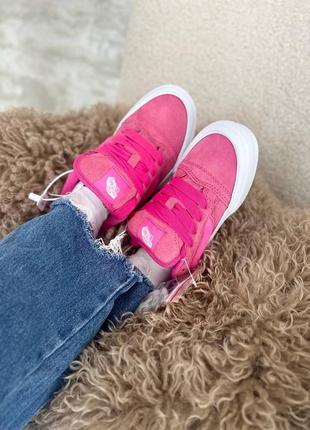 Жіночі кросівки vans knu school pink4 фото
