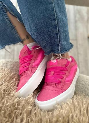 Жіночі кросівки vans knu school pink6 фото