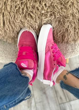 Жіночі кросівки vans knu school pink