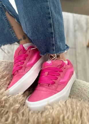 Жіночі кросівки vans knu school pink8 фото
