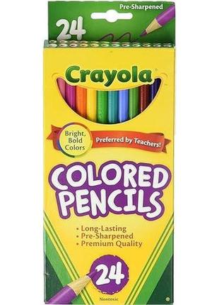 Карандаши цветные crayola 24 штуки