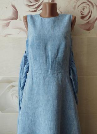 Шикарна сукня hobbs 100%льон 7