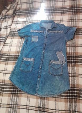 Джинсова сукня 2