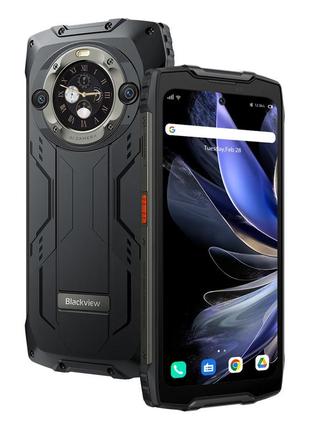Защищенный смартфон blackview bv9300 pro 12/256gb black телефон для активных людей 15080 мач android