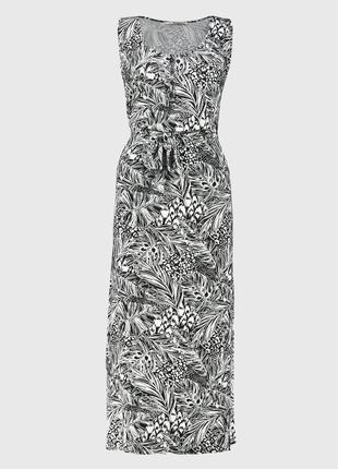 Трикотажный макси сарафан длинное платье из вискозы р.203 фото