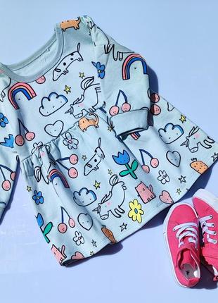 Тепла, пишна сукня 92; 98; 104; 110; 116 см