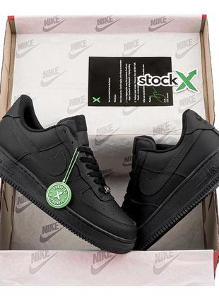 Nike air force 1 black мужское качество высокое приятные и удобные в носке стильно смотрятся