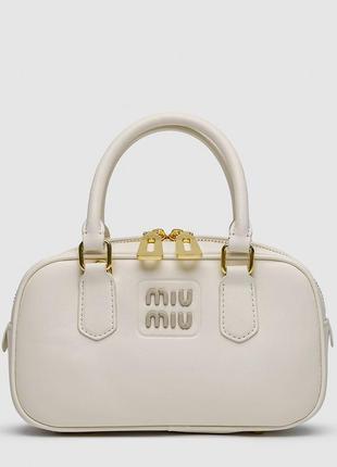 Miu like miu gathered-detail long-sleeve dress Giallo