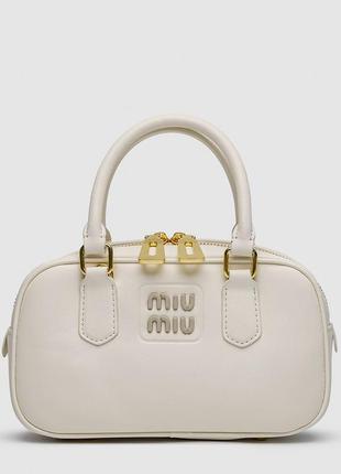 Miumiu arcadie leather bag