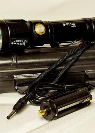 770-t6 ліхтарик тактичний світлодіодний акумулятроний