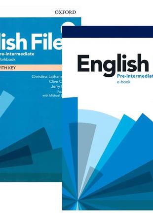 English file (4th edition) pre-intermediate student's book + workbook