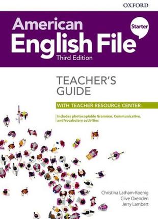 American english file third edition starter teacher's book with teacher resource center