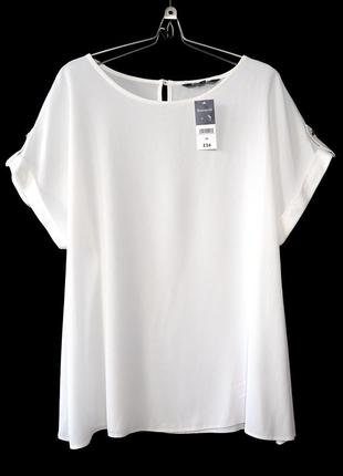 Ніжна блузка вільного силуету кольору айворі р.181 фото