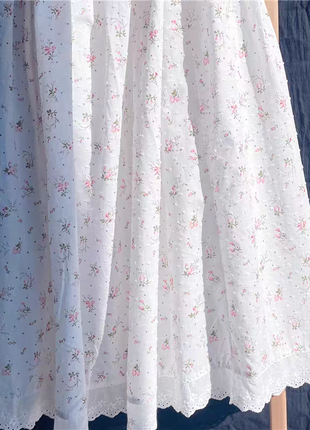 Летняя юбка белая цветы7 фото