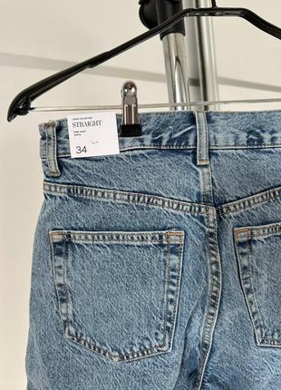 Прямі шорти з деніму mango трендові стильні базові літні шорти джинсові бавовняні7 фото