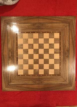 Дошка для шах і нард, ручної роботи із дерева, нова, ідеальної якості