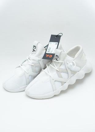 Новые кроссовки y-3 kyuio low white, размер us7.5 (eur40.5) 25.5см