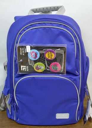 Школьный рюкзак kite education синий / фиолетовый2 фото